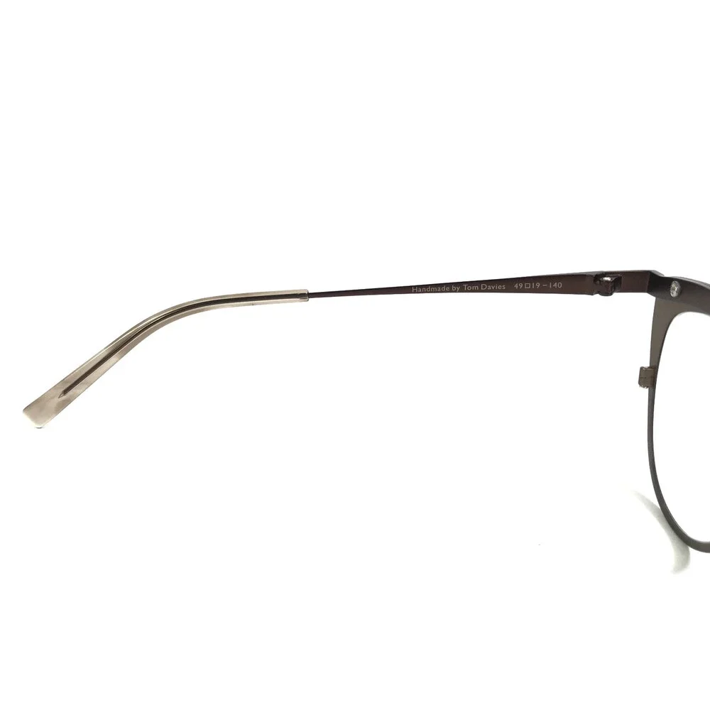 Tom Davies Eyeglasses Frames TD782 Col. 2355 Matte Brown Gray Cat Eye 49-19-150